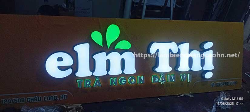 biển quảng cáo nước ép trái cây, biển chữ nổi LED