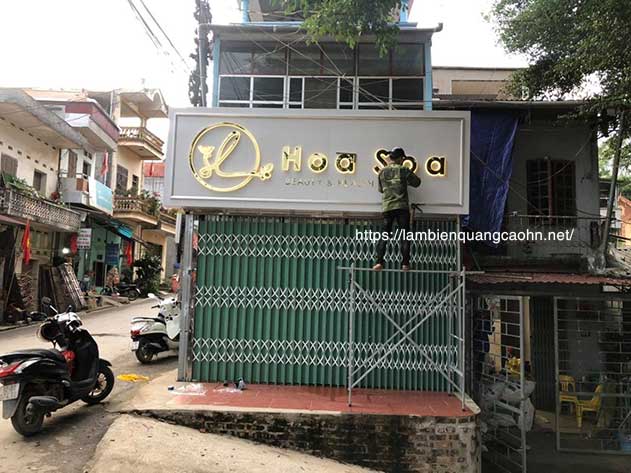 biển quảng cáo spa, mẫu biển spa