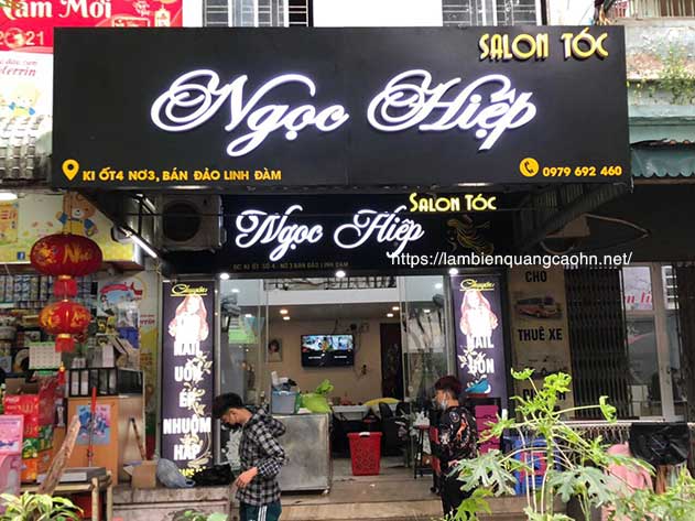 biển salon tóc, mẫu biển quảng cáo tóc đẹp