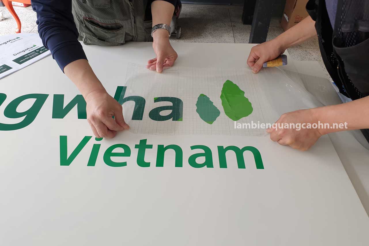 Biển tên công ty, biển công ty, biển alu dán decal