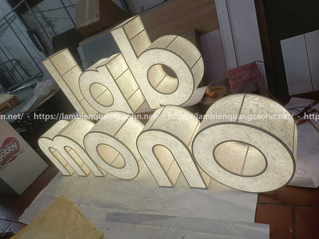 Biển chữ nổi giấy dó