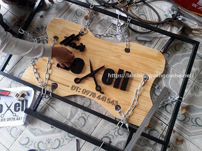 biển quảng cáo gỗ