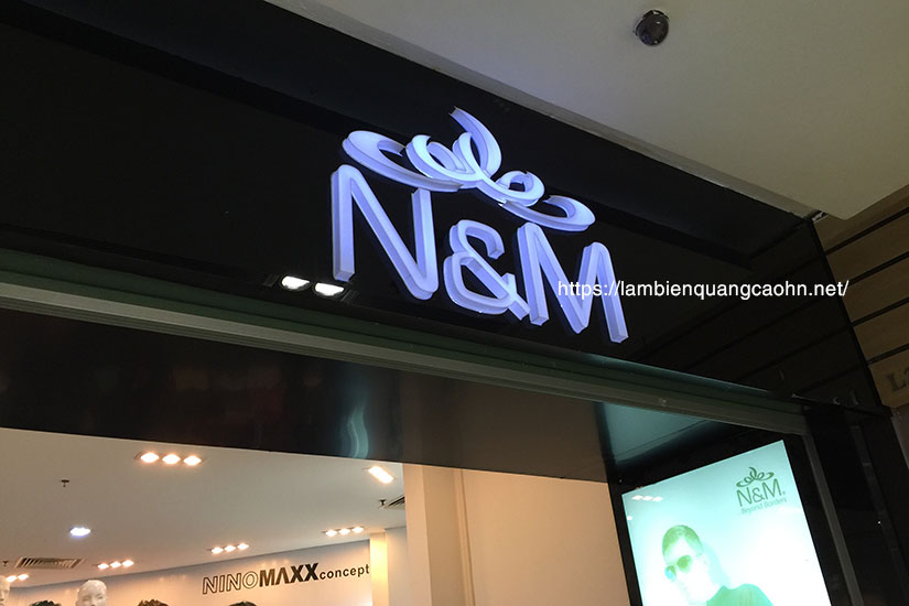 Chữ hộp đèn, chữ mica đèn LED, chữ nổi mica