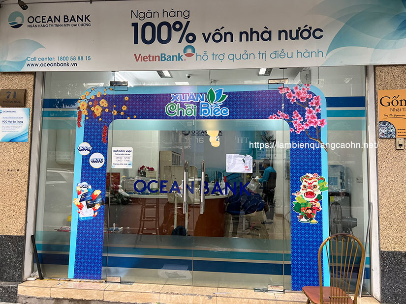 decal trang trí tết, dán decal kính, cổng chào tết, đề can dán kính, dán cửa kính