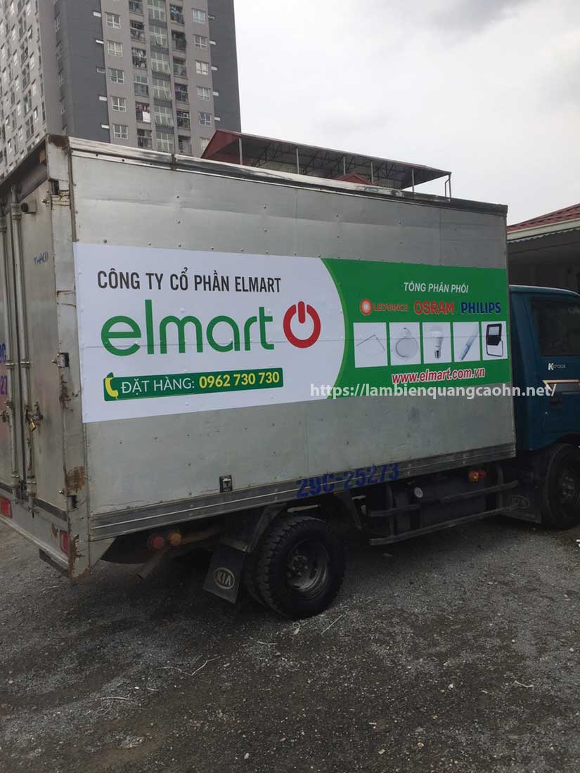 dán decal xe tải; decal dán xe ô tô tải