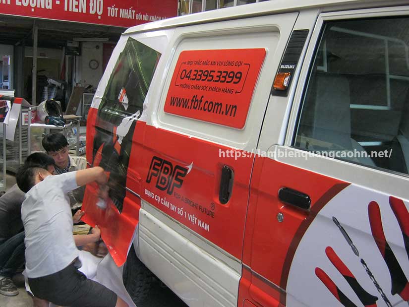 dán decal xe tải; decal dán xe ô tô tải