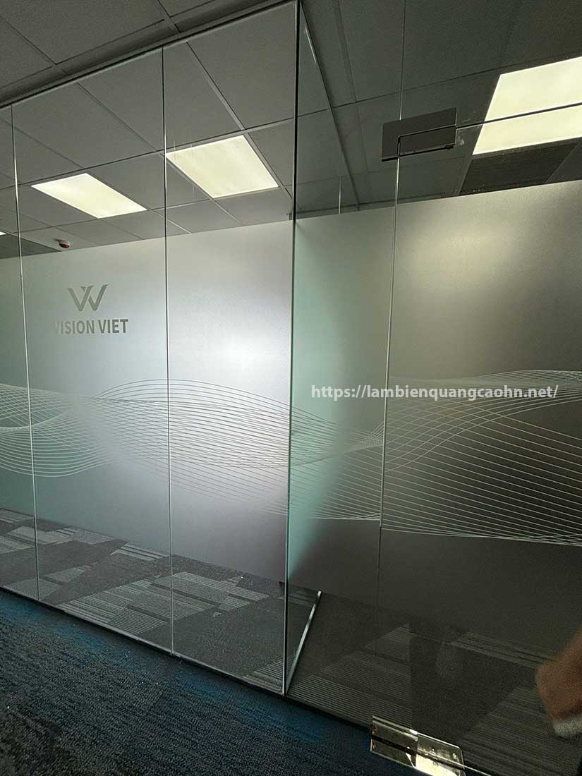 dán decal mờ in hoa văn
