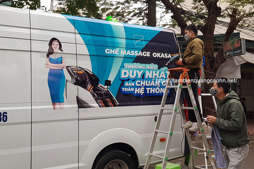 Decal dán xe ô tô tải, Dán quảng cáo trên xe ô tô, Dán decal xe tải, Dán quảng cáo trên thùng xe tải, Tem dán thùng xe tải