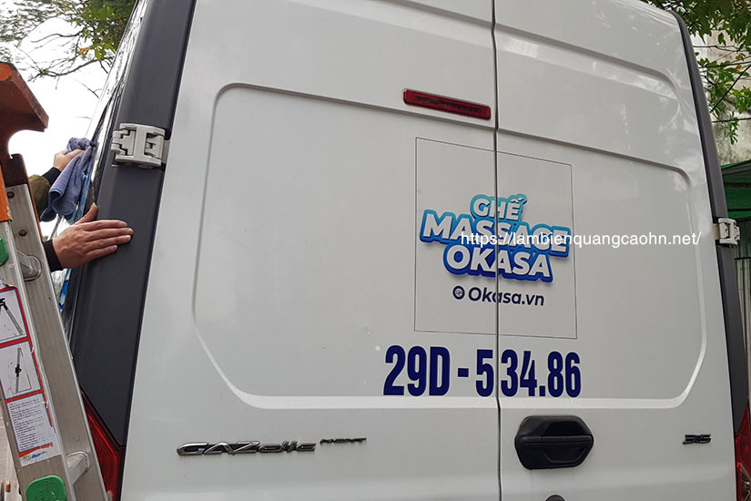 Decal dán xe ô tô tải, Dán quảng cáo trên xe ô tô, Dán decal xe tải, Dán quảng cáo trên thùng xe tải, Tem dán thùng xe tải