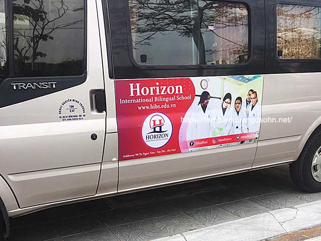 decal nam châm dẻo, decal nam châm, dán quảng cáo trên xe ô tô, logo nam châm, dán logo trên xe ô tôquan
