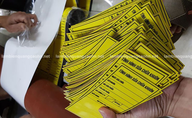 In decal nam châm dẻo, tem từ