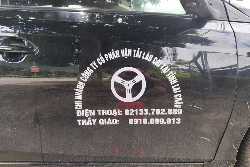 decal nam châm sát hạch lái xe, tập lái