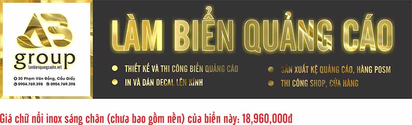 Giá biển alu chữ nổi