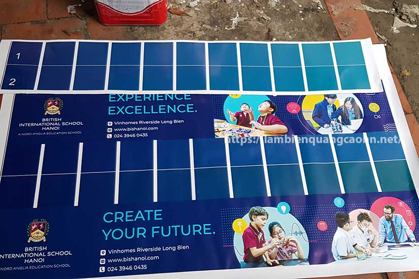 In biển quảng cáo màu RGB và CMYK