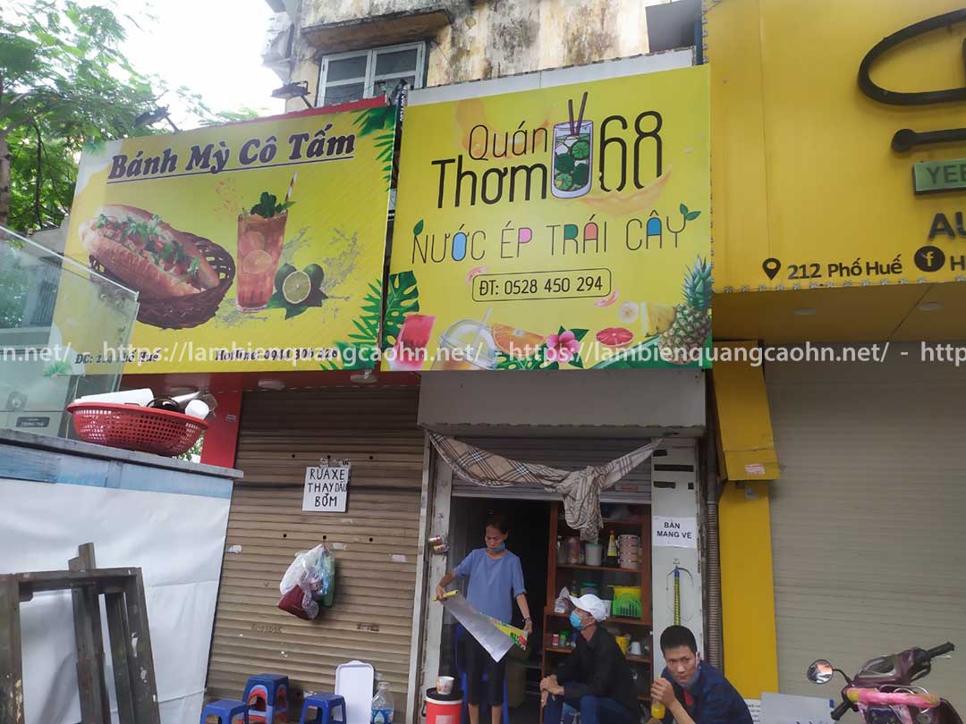 in bạt hiflex để làm biển cửa hàng, in bạt, biển bạt hiflex