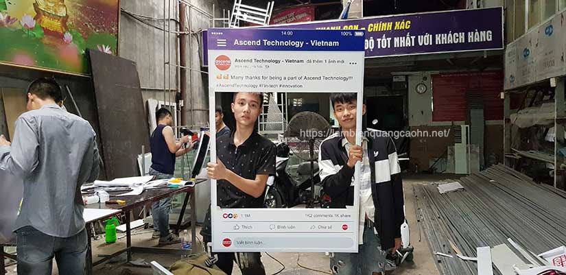Khung chụp ảnh check in, khung chụp hình facebook, 