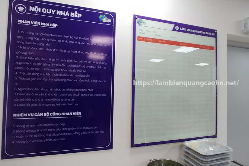 làm bảng nội quy công ty