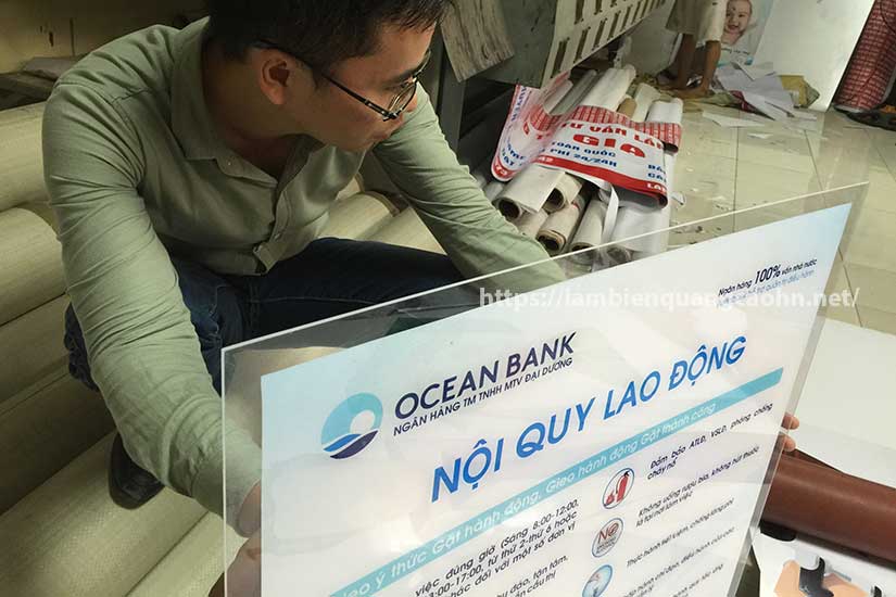 làm bảng nội quy công ty