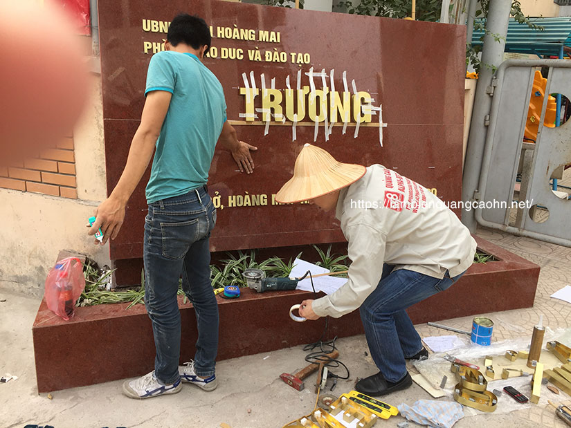 Làm biển công ty tại Hoàng Mai, làm biển quảng cáo tại Hoàng Mai, biển công ty, biển quảng cáo