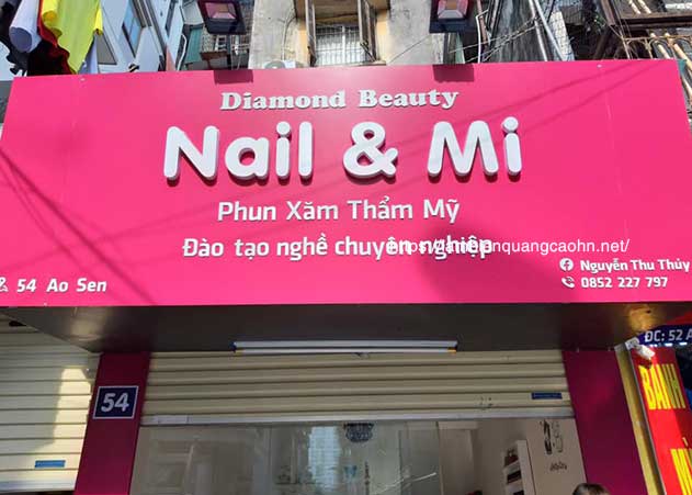 mẫu biển nail mi đẹp