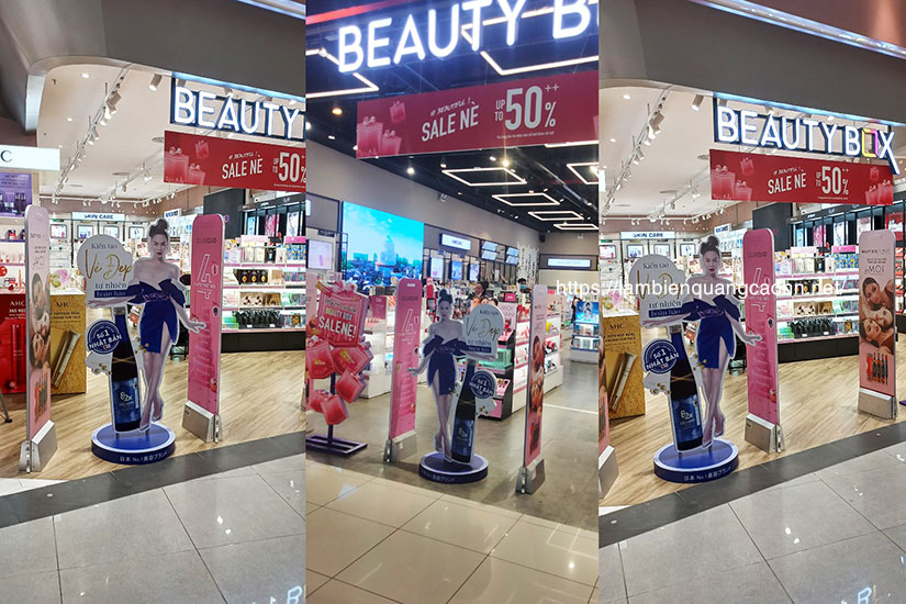 standee hình người hai mặt, standee die cut, standee mô hình, standee nhân vật hoạt hình