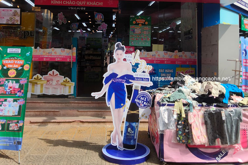 standee hình người hai mặt, standee die cut, standee mô hình, standee nhân vật hoạt hình
