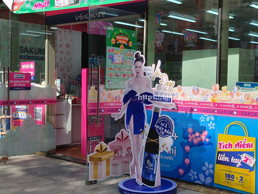 standee die cut; standee quảng cáo