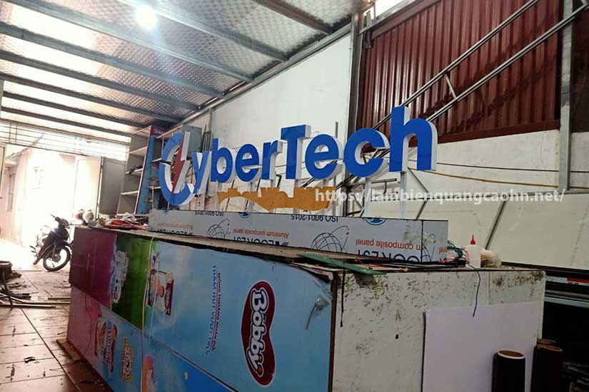 trang trí góc check in bằng chữ nổi 3D