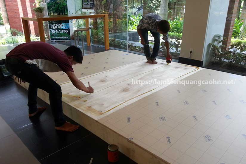trang trí góc check in bằng chữ nổi 3D