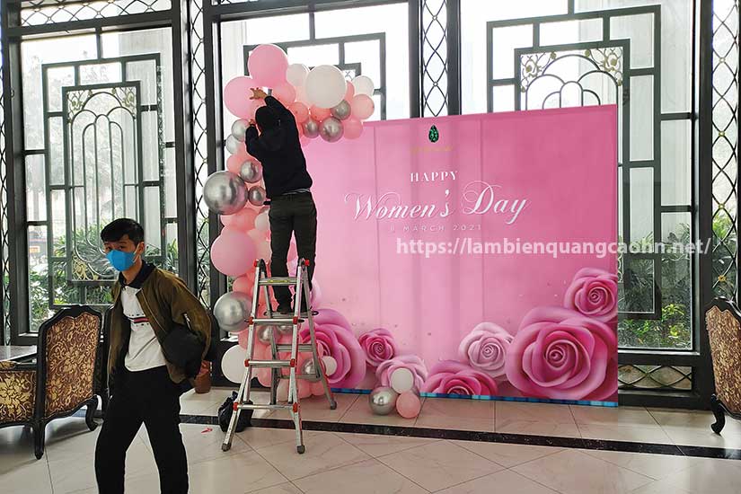 trang trí góc check in bằng chữ nổi 3D