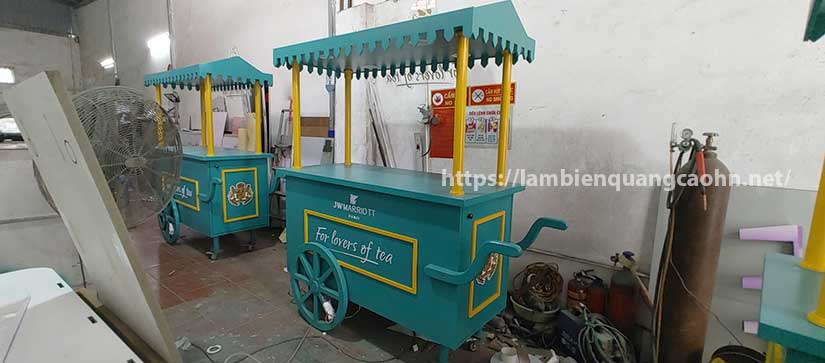 xe đẩy bán hàng, booth trưng bày