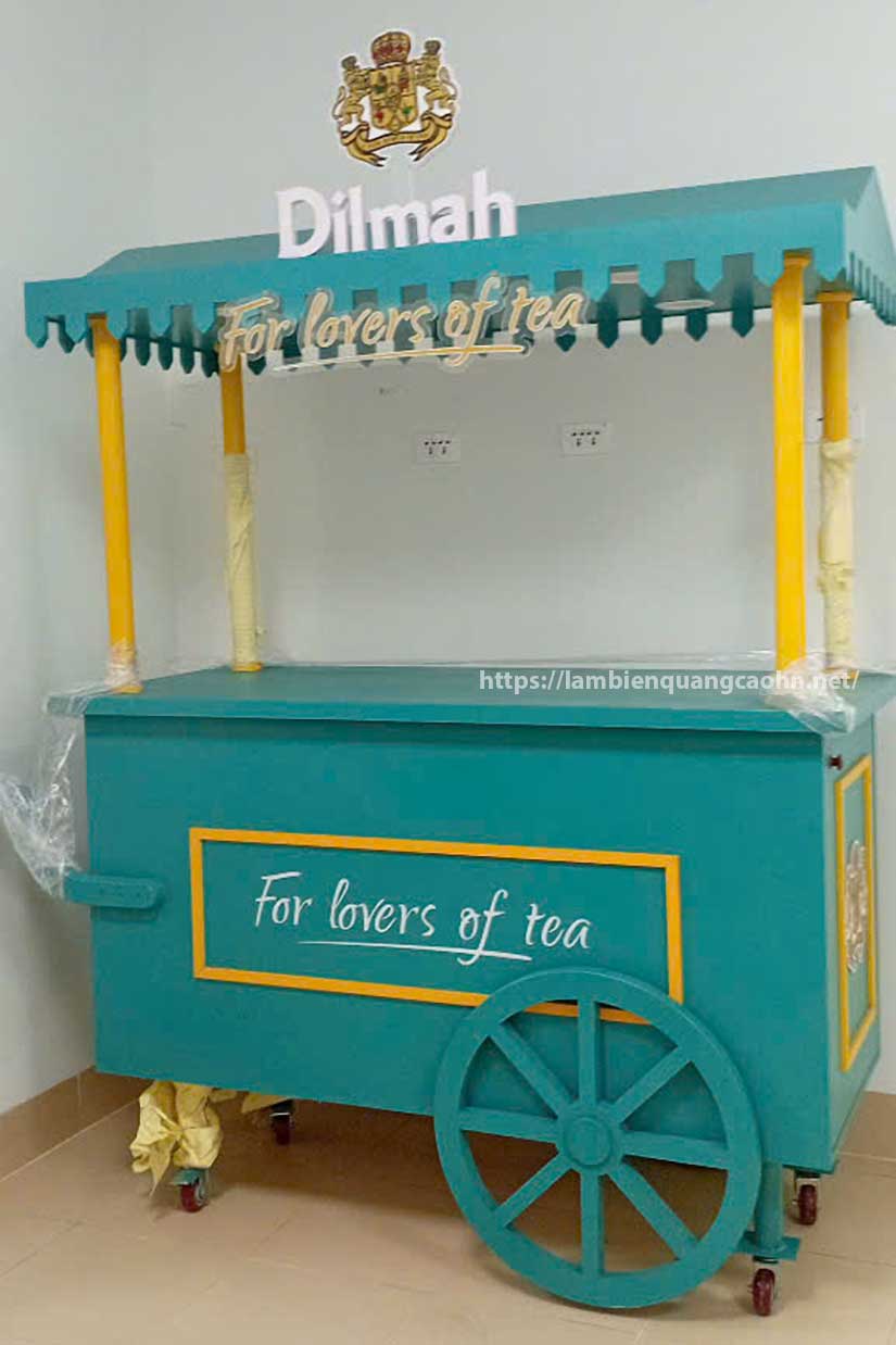 xe đẩy bán hàng, booth trưng bày