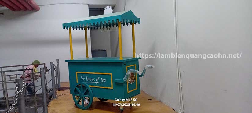 xe đẩy bán hàng, booth trưng bày