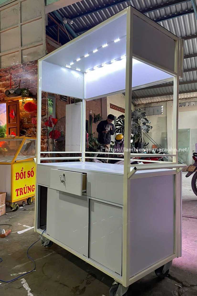 xe đẩy bán hàng, booth trưng bày