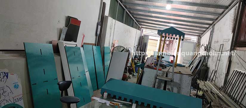 xe đẩy bán hàng, booth trưng bày