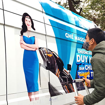Decal dán xe ô tô tải nhẹ để quảng cáo trên đường Decal Dán Xe Ô Tô Tải Nhẹ Để Quảng Cáo Trên Đường