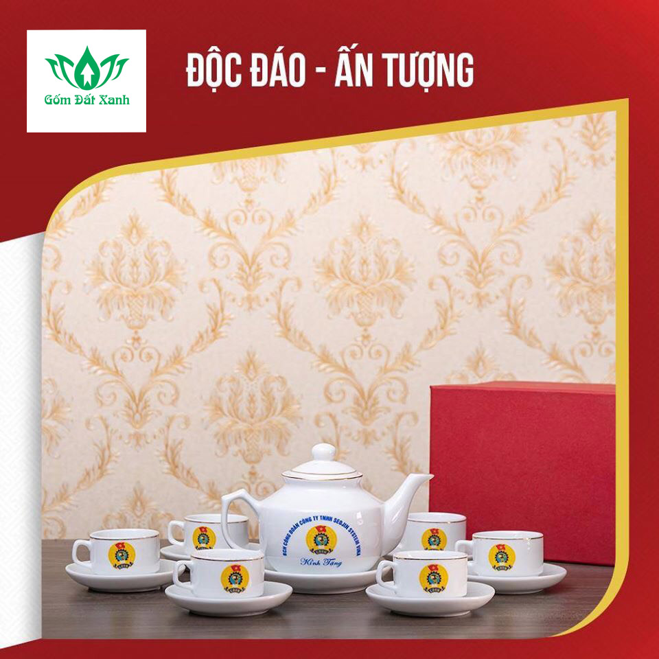 Tại sao nên chọn Ấm chén Bát Tràng in logo làm quà tặng