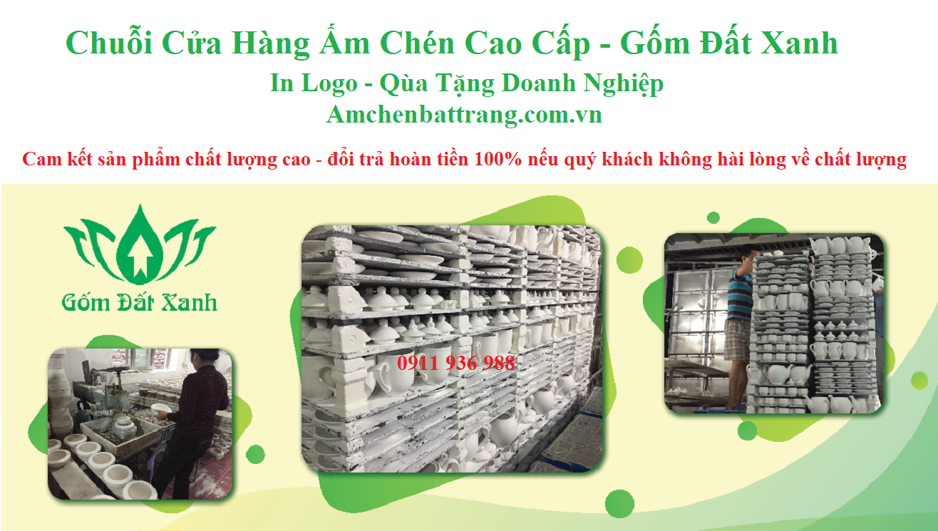 Những lý do bạn nên chọn ấm chén in logo của Gốm Đất Xanh