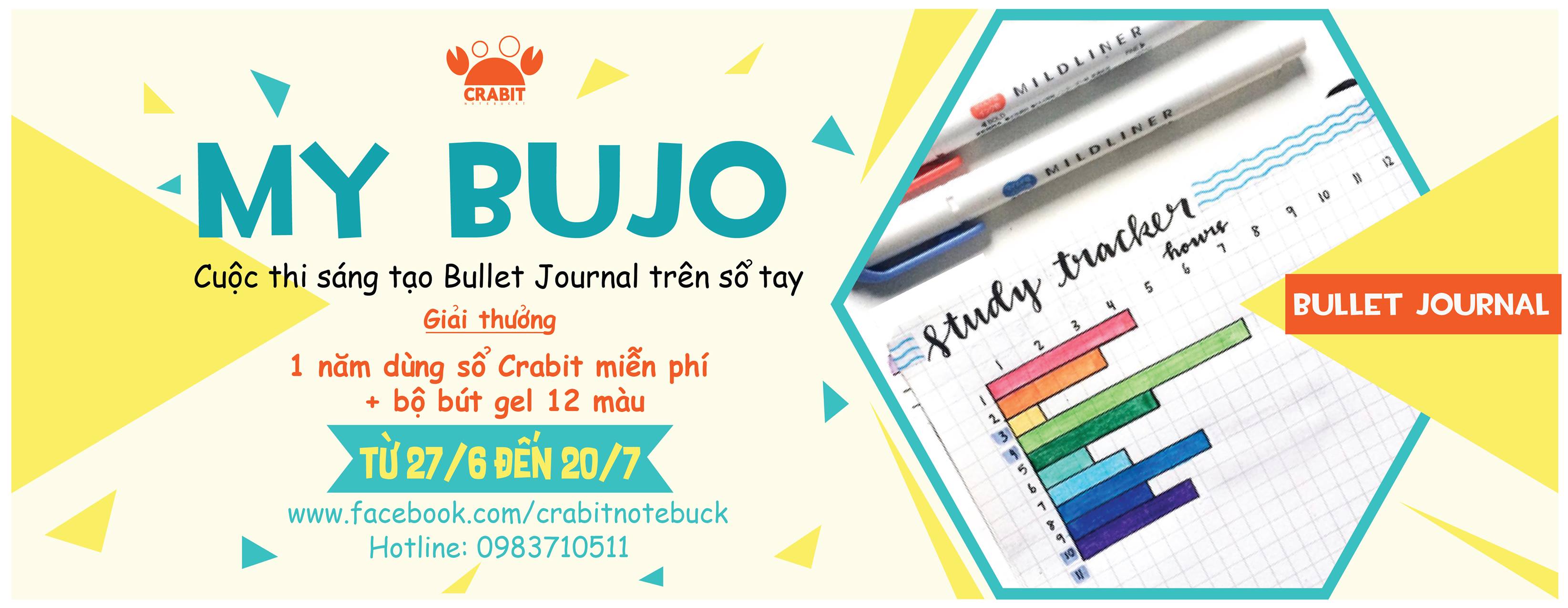 Thể lệ cuộc thi sáng tạo bullet journal trên sổ tay My BuJo