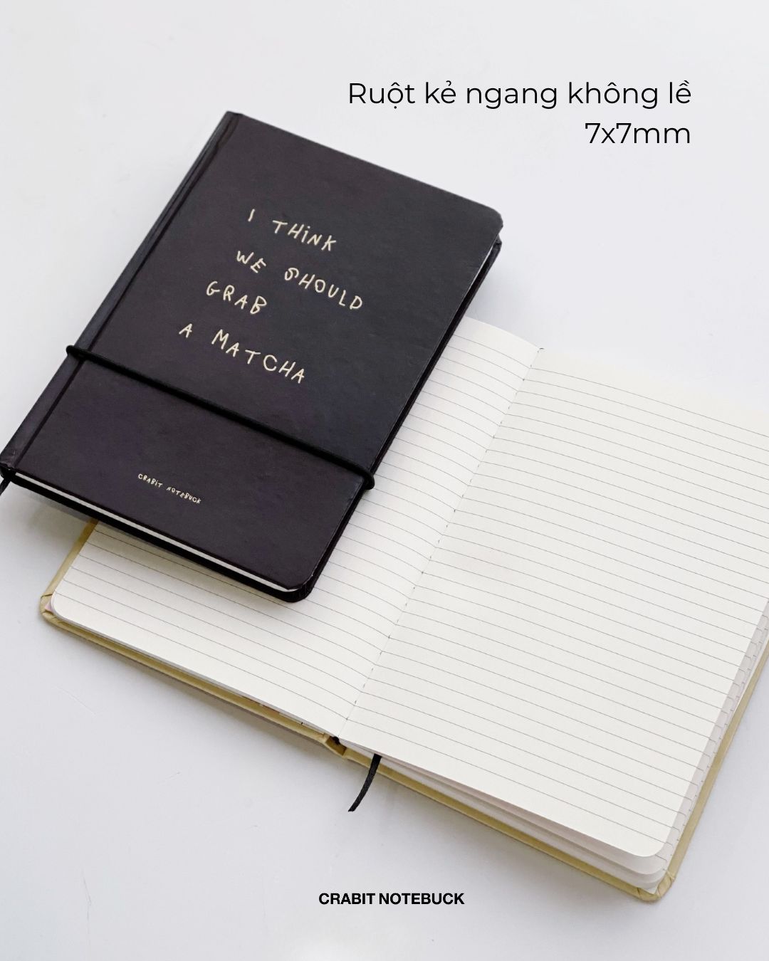 Sổ tay A5 kẻ ngang 130gsm 110 trang A Few Notes - We Should Grab A Matcha