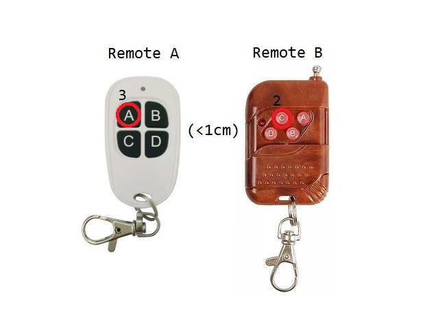 Hướng dẫn học lệnh Remote RF loại tự học lệnh