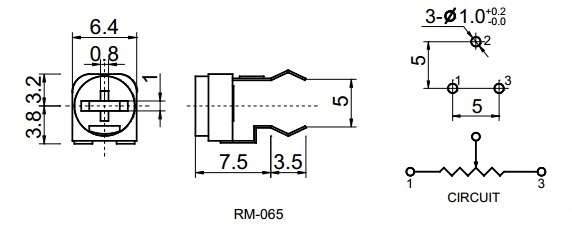 Biến Trở Tam Giác 103 10K RM065