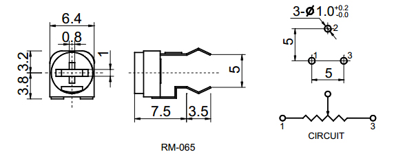 Biến Trở Tam Giác 502 5K RM065