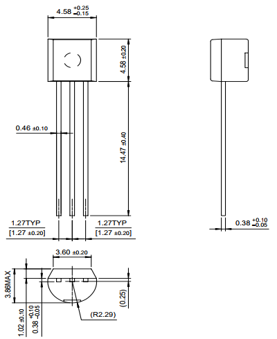 C1815 TO92 TRANS NPN DIP