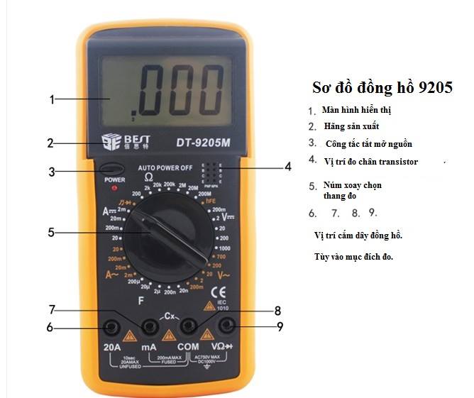 Đồng hồ vạn năng BST-9205M