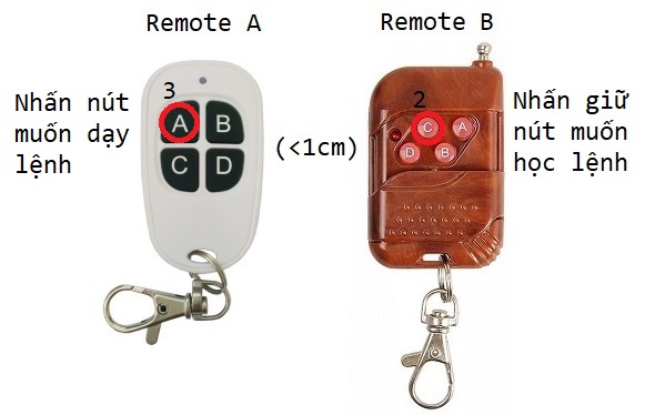 HƯỚNG DẪN HỌC LỆNH REMOTE RF