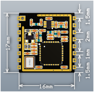 Kich thước Module Lora RA-01