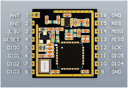 Sơ đồ chân Module Lora Ra-01