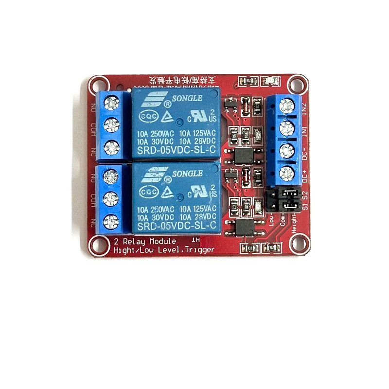 Two Post Benpack Relay Module Module Relay 2 Kênh 5V-220V 10A Linh Kiện 888