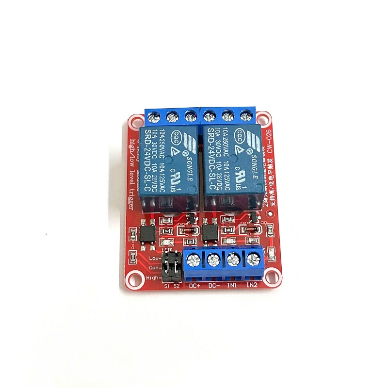 Two Post Benpack Relay Module Module relay 2 kênh 24V 10A Linh Kiện 888